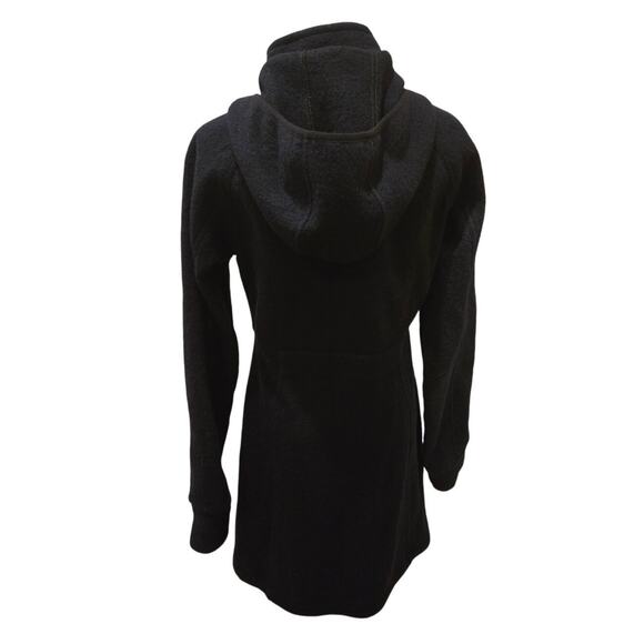 MK Mountain Khakis Lodge Merino Wool Hooded Insulated Jacket Navy Blue Medium - Picture 4 of 11